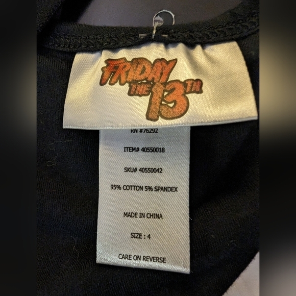 Torrid Friday The 13th Cotton Scoop Neck Bralette, size 4x, new - Picture 3 of 7